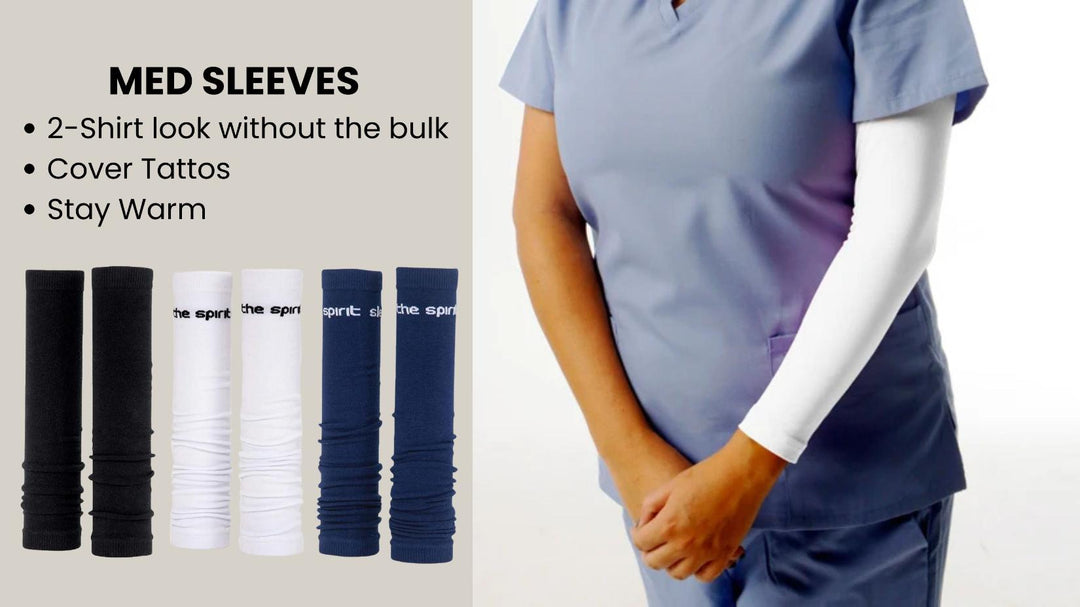 A look at some of the Med Sleeves you can find at Scrub Pro.