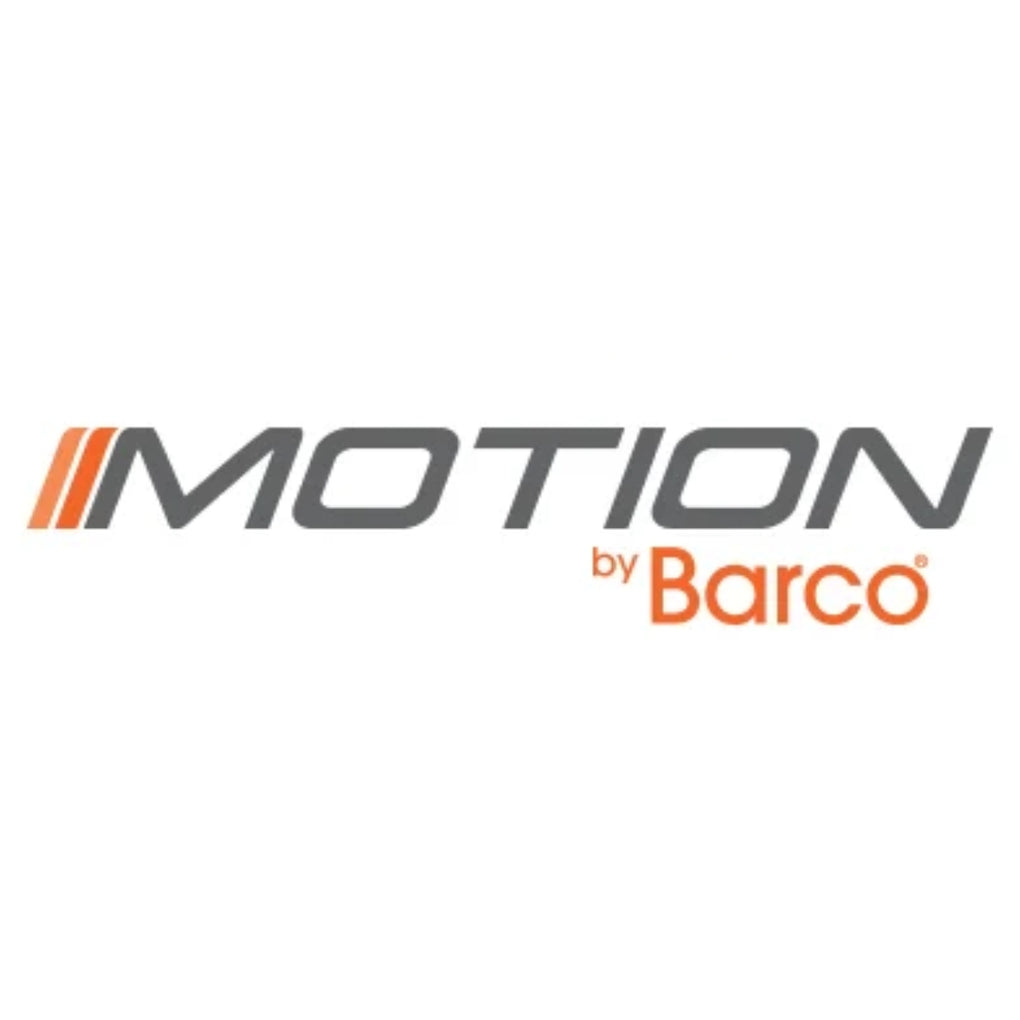 The Motion by Barco logo on a white background.