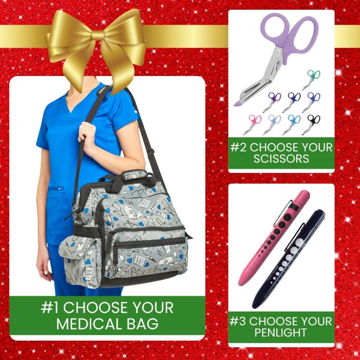 A look at what you can get from Scrub Pro's NurseMates Medical Bag Holiday Bundle.