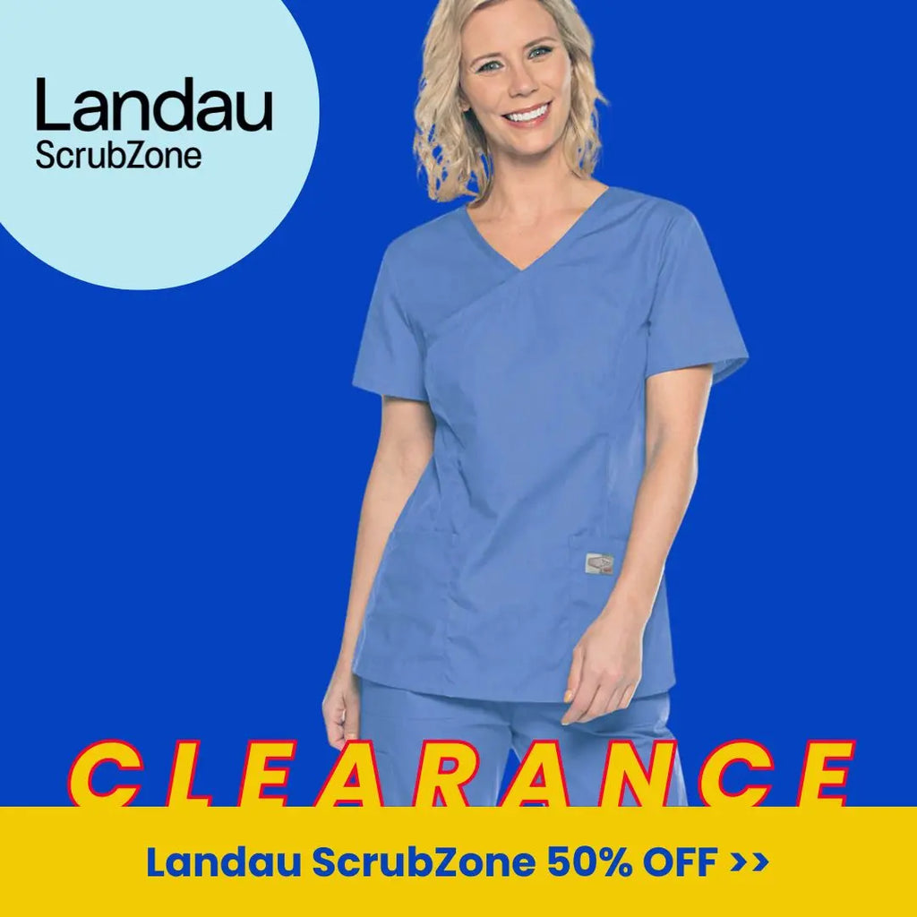 Landau ScrubZone Medical Uniforms are half off at Scrub Pro.