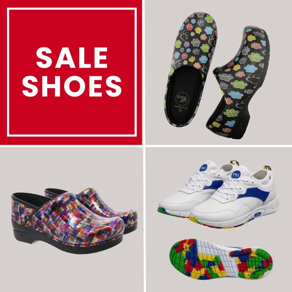 A look at some of Scrub Pro's selection of nursing shoes on sale.