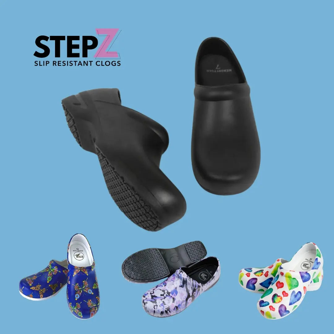 StepZ slip resistant colgs for women are up to 20% off when you bundle at Scrub Pro.