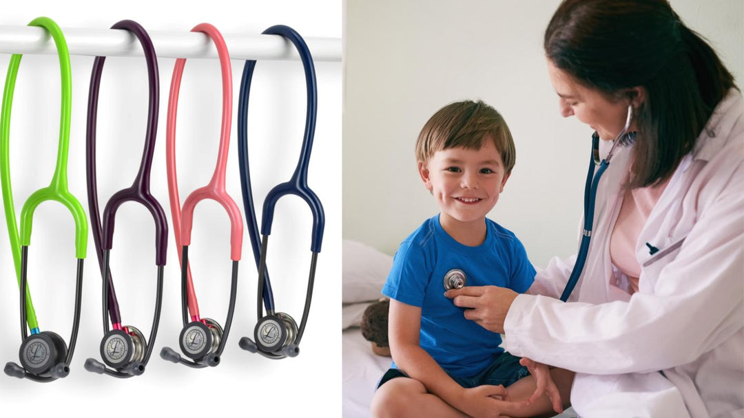 An array of different color 3m Littmann Stethoscopes available at Scrub Pro Uniforms.