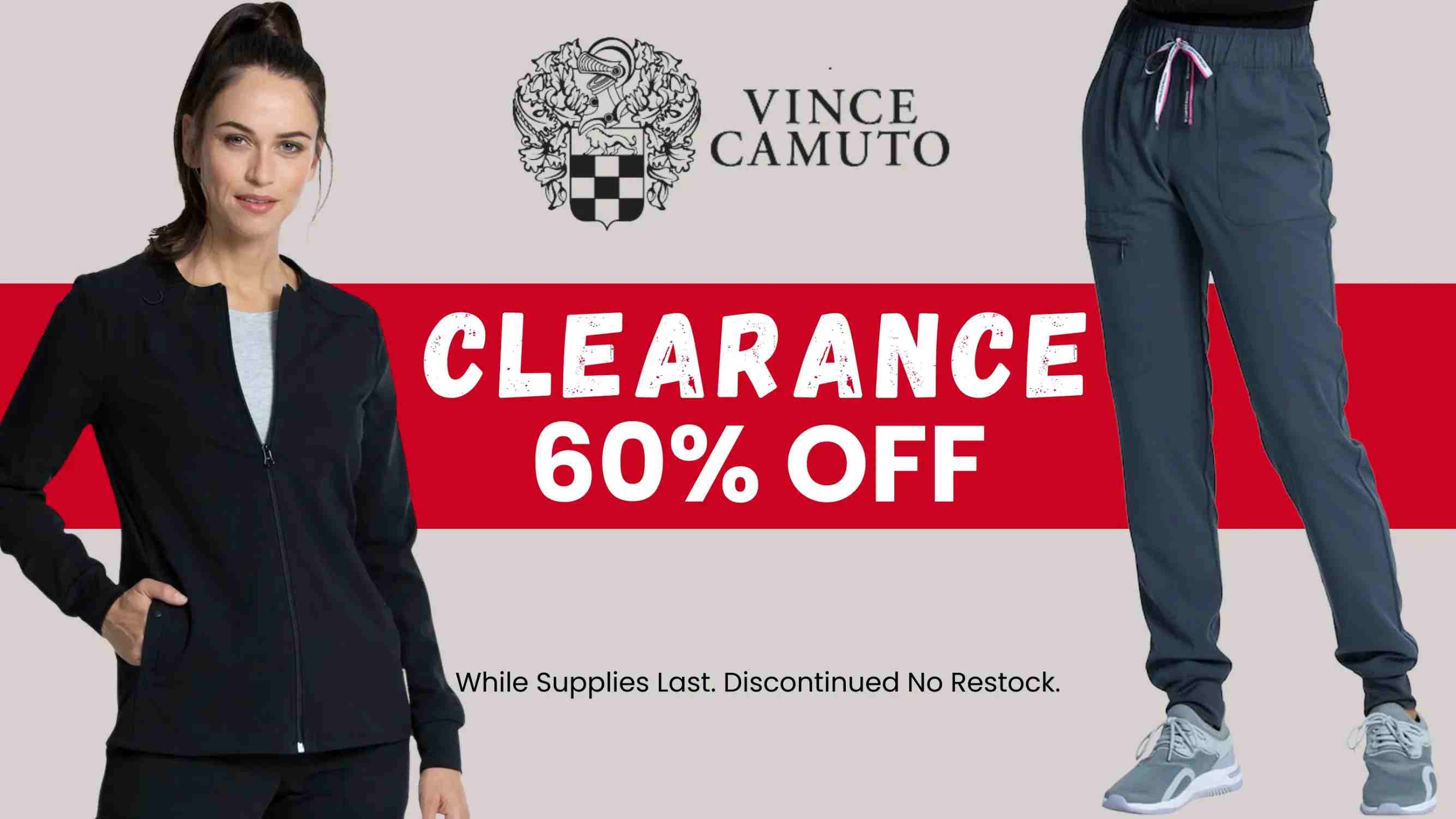 Vince Camuto Scrubs are 60% off at Scrub Pro Uniforms, while supplies last!