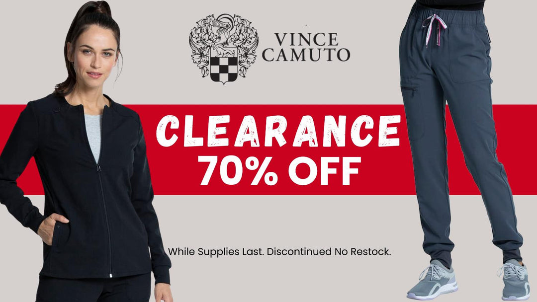 Vince Camuto Scrubs are on sale at Scrub Pro Uniforms for 70% off!