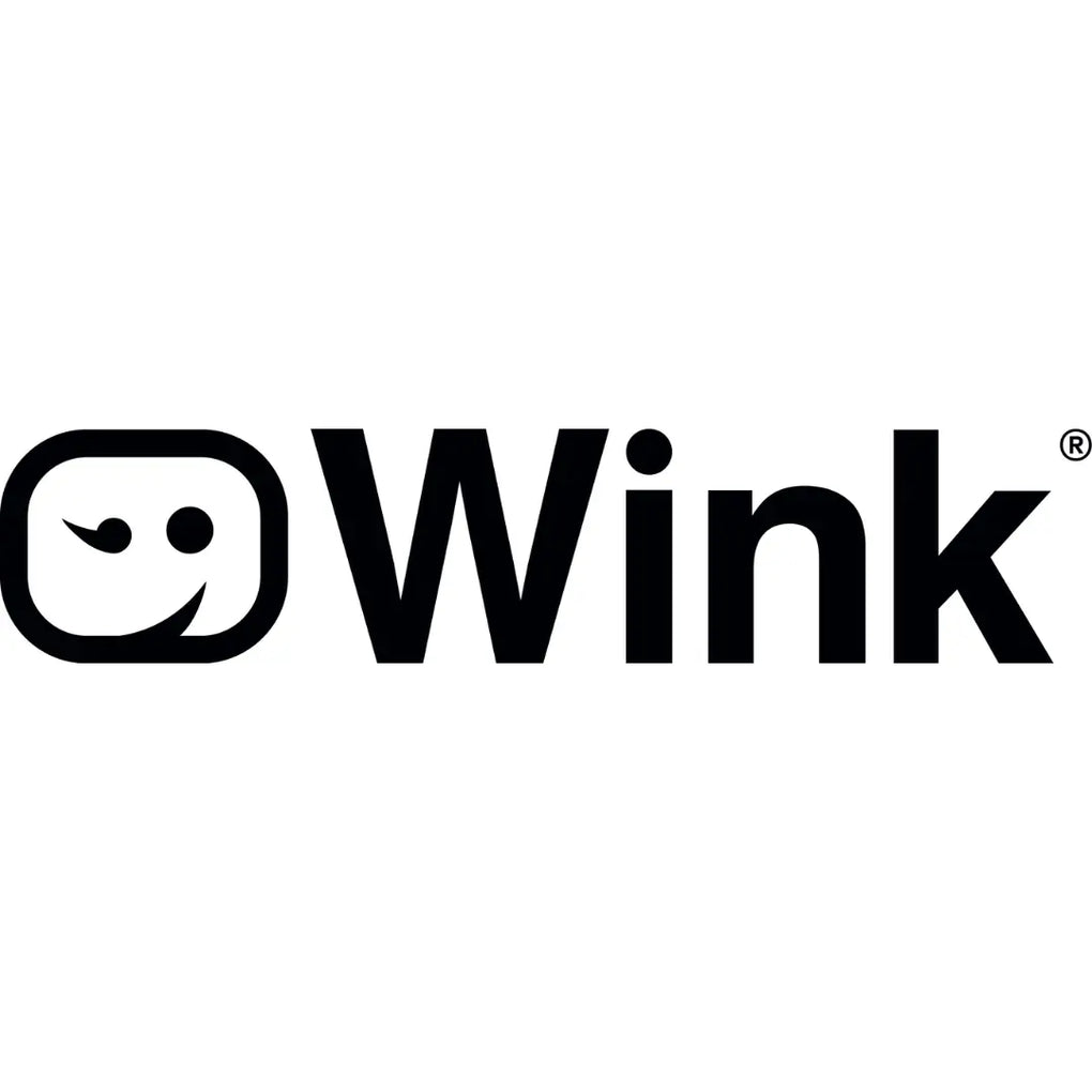 The Wink logo in black and white.