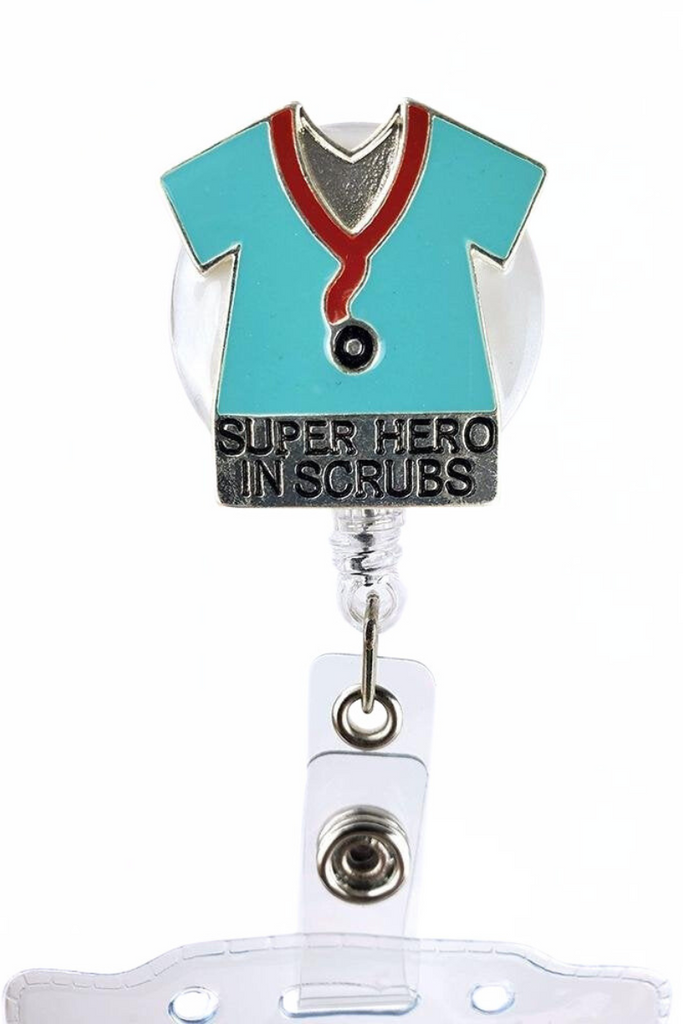The Badge Reel with ID Holder in Super Hero featuring 25" retractable cord.