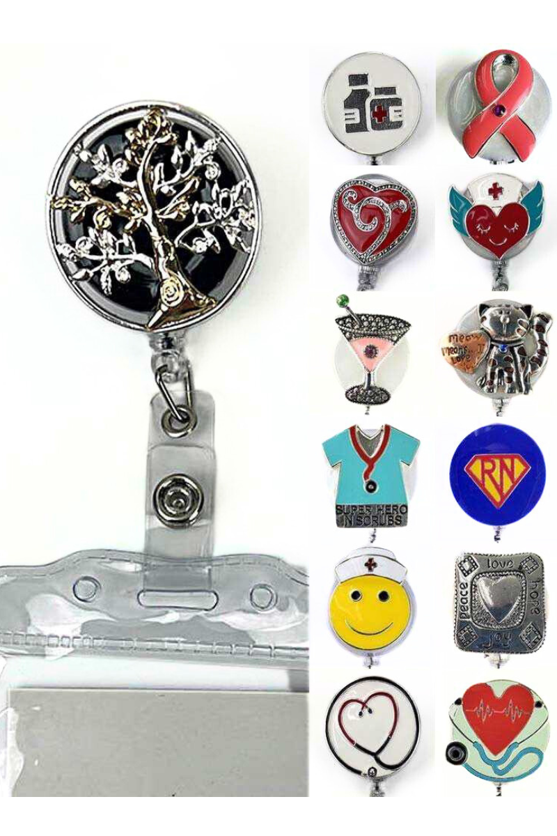 Spooky squad badge reel; Halloween badge reel; acrylic badge reel; ID  holder; badge holder; nurse gift