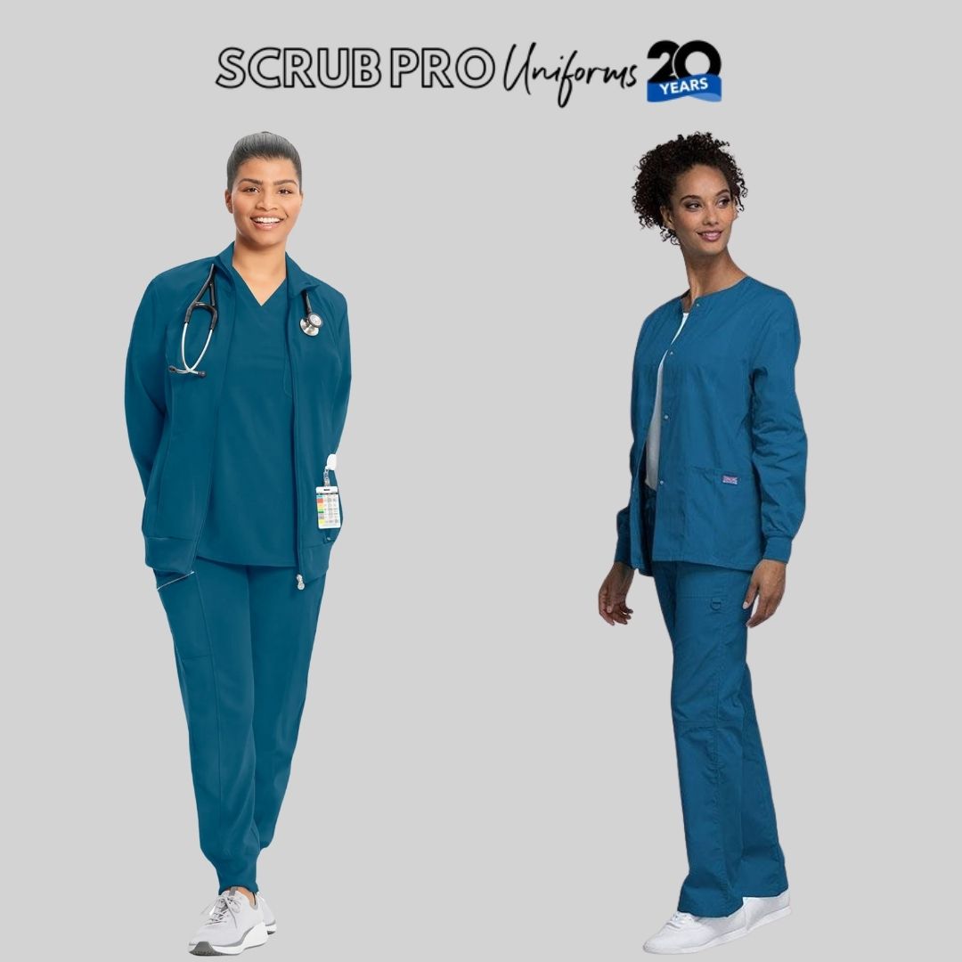 Caribbean Blue Scrub Pants and Jackets at Scrub Pro.