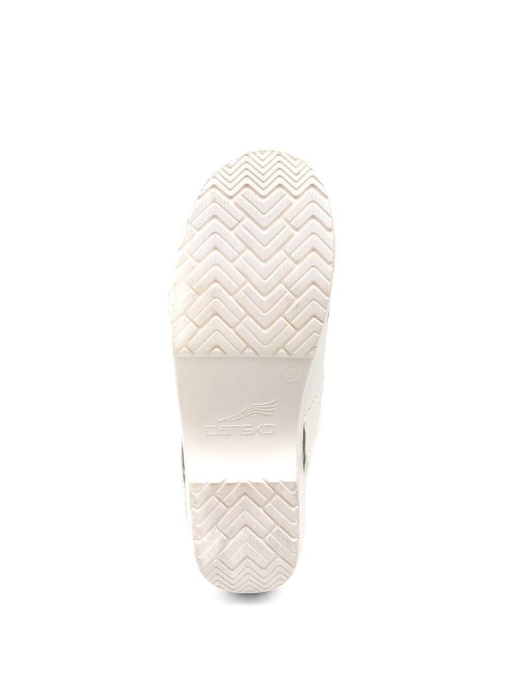 Dansko Professional Nurse Shoes in White Box featuring a Rocker bottom