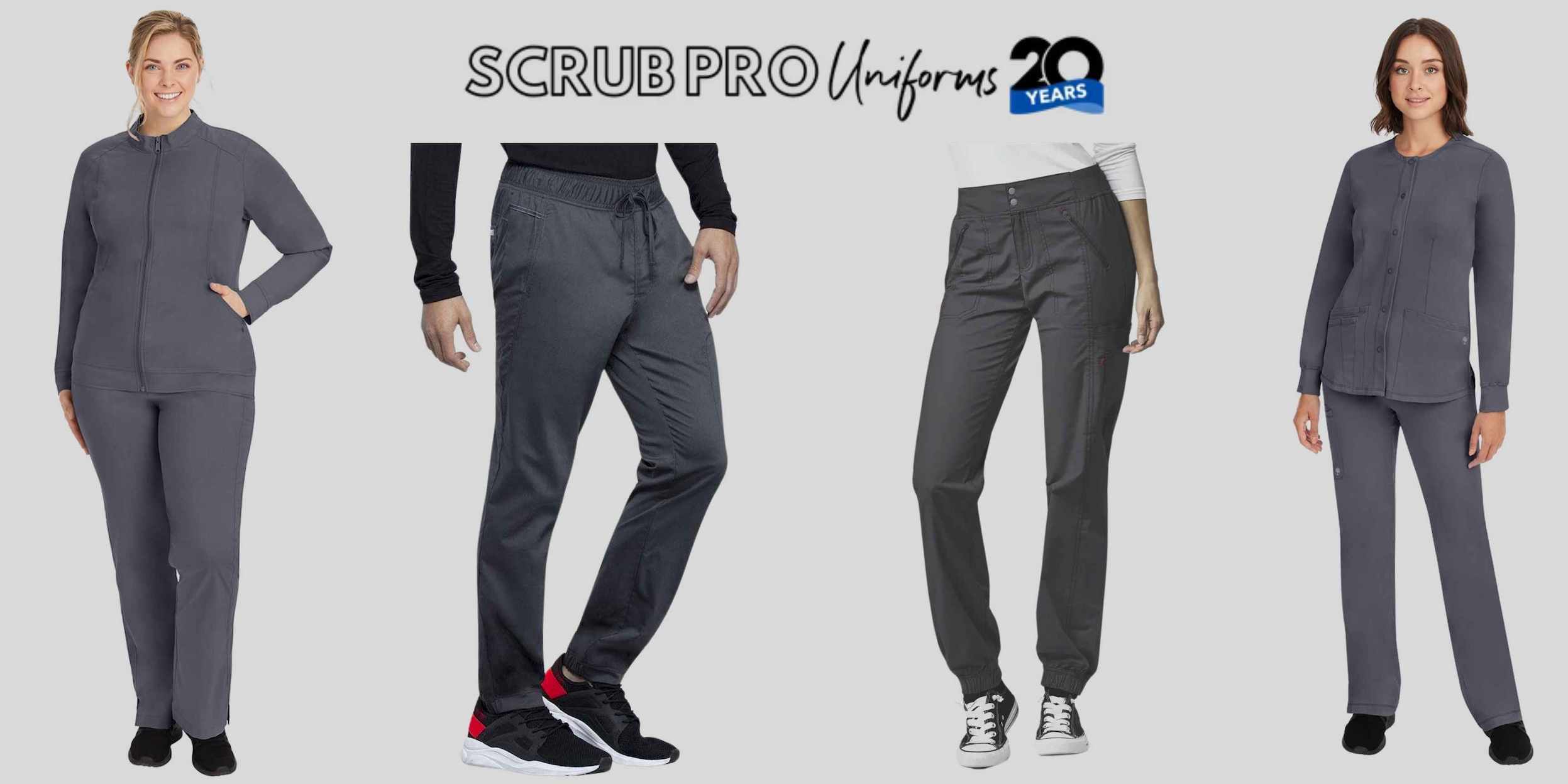 Grey Scrub Jackets and Pants at Scrub Pro