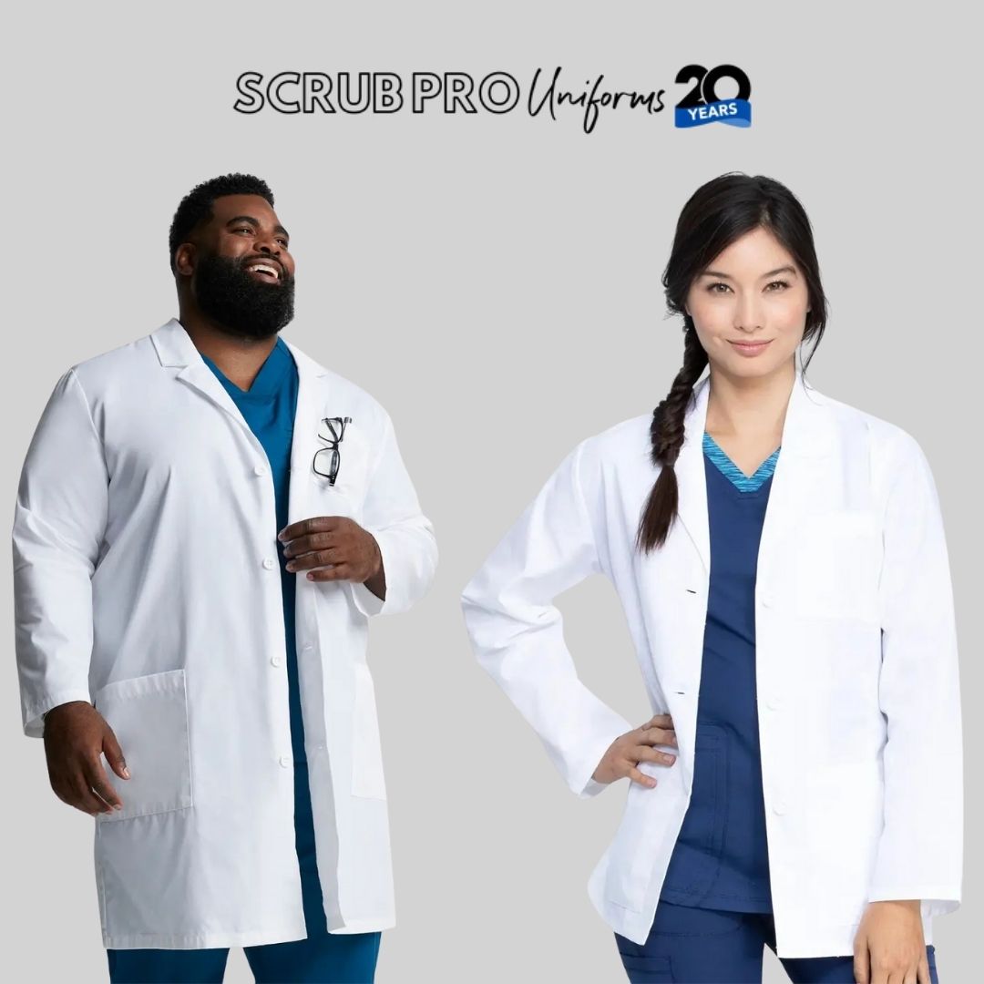 Lab coats for women and men at Scrub Pro Uniforms.