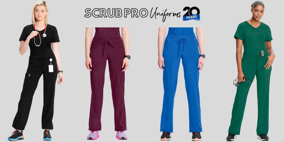 Low-rise scrub pants from Infinity at Scrub Pro Uniforms.