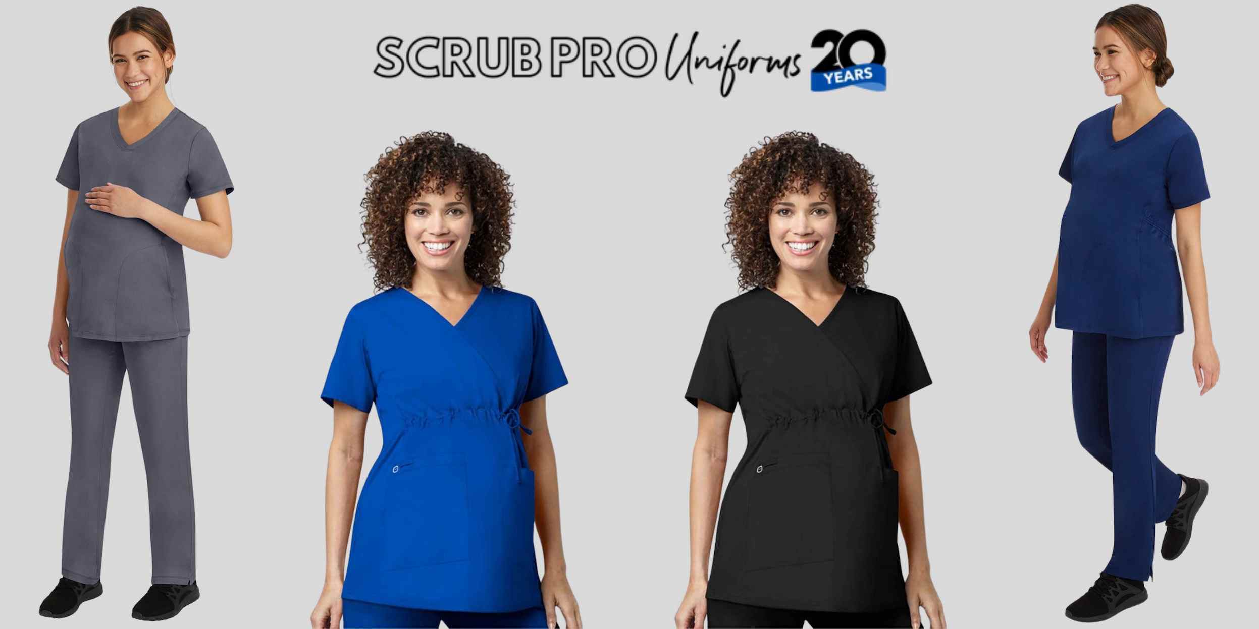 Maternity scrub tops at Scrub Pro Uniforms.