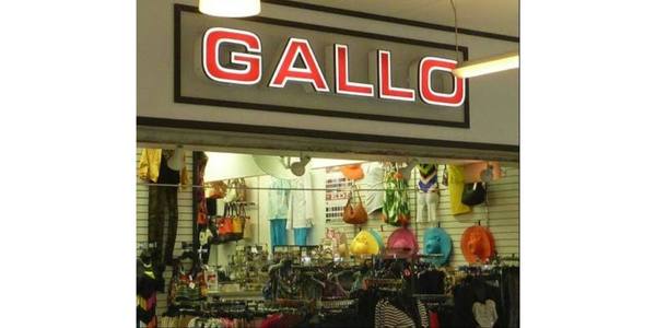 The Scrub Pro Uniforms (Gallo Clothing) storefront in Mondawmin Mall in Baltimore, Maryland.