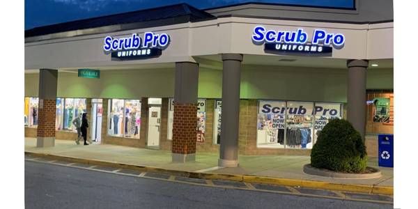 The Scrub Pro storefront at our location in Oxon Hill, Maryland.