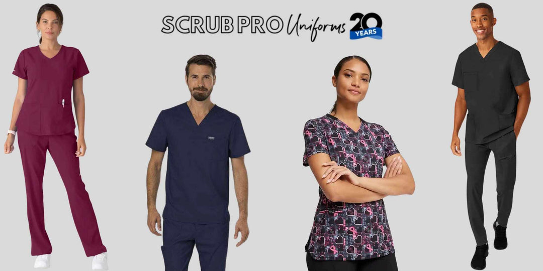 Scrub tops for men and women at Scrub Pro Uniforms