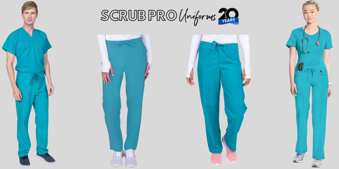 Turquoise scrub pants at Scrub Pro Uniforms