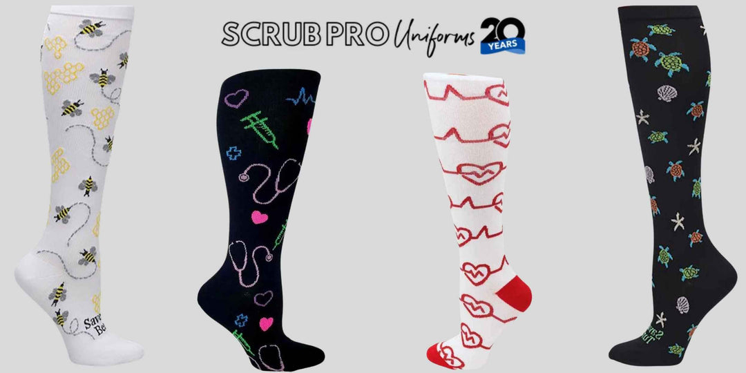 Wide Calf Compression Socks at Scrub Pro Uniforms