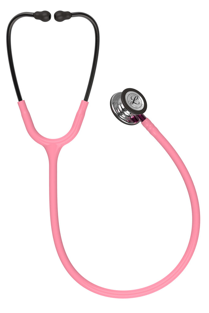 3M Littmann Classic III 27" Stethoscope in Pearl Pink Mirror is designed for use with adult and pediatric patients.