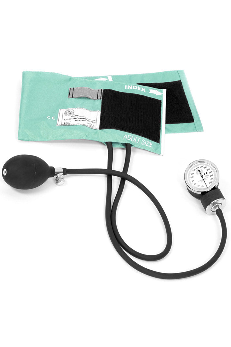 A picture of the Prestige Medical Premium Aneroid Sphygmomanometer in Aqua Sea.