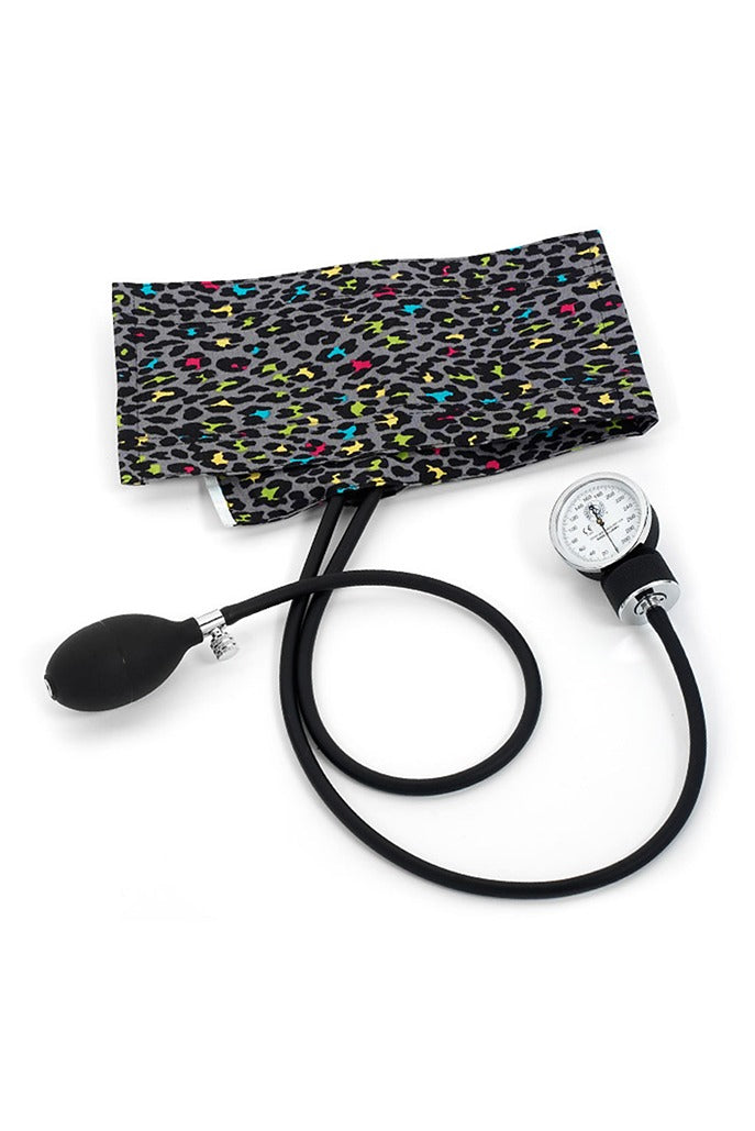 A picture of the Prestige Medical Premium Aneroid Sphygmomanometer in Leopard Print Grey.