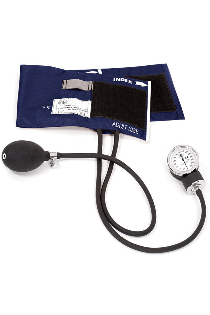 A picture of the Prestige Medical Premium Aneroid Sphygmomanometer in Navy.