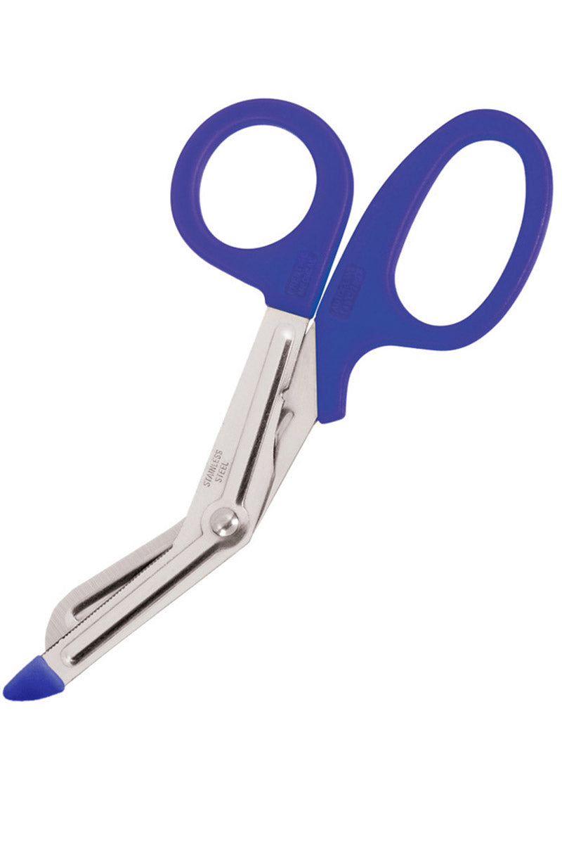 An image of the Prestige Medical 7.5" EMT Utility Scissors in Royal made from surgical-grade 420 steel.