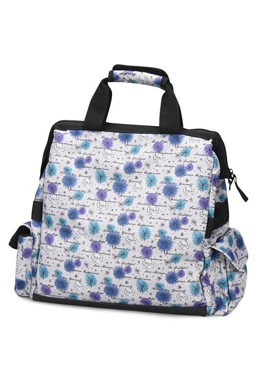 A picture of the NurseMates Ultimate Medical Bag in "Mantra Woods" featuring a water and stain resistant fabric.