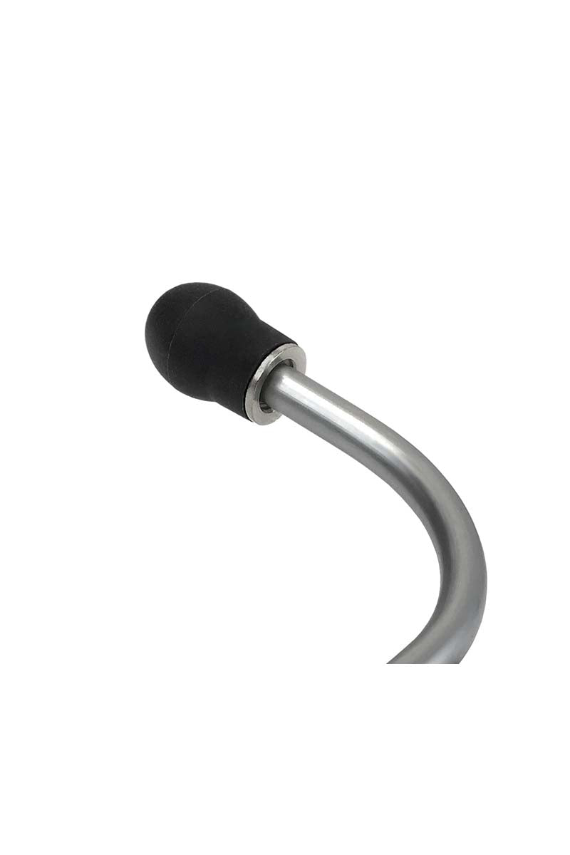 A close up image of the ear tips with exclusive bushings from the exclusive bushings Prestige Medical Sprague-Rappaport Stethoscope.