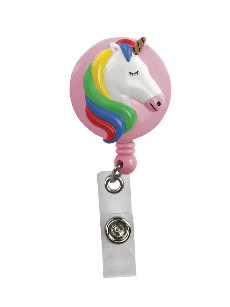 Prestige Medical Deluxe Retractzee ID Holder in Unicorn.