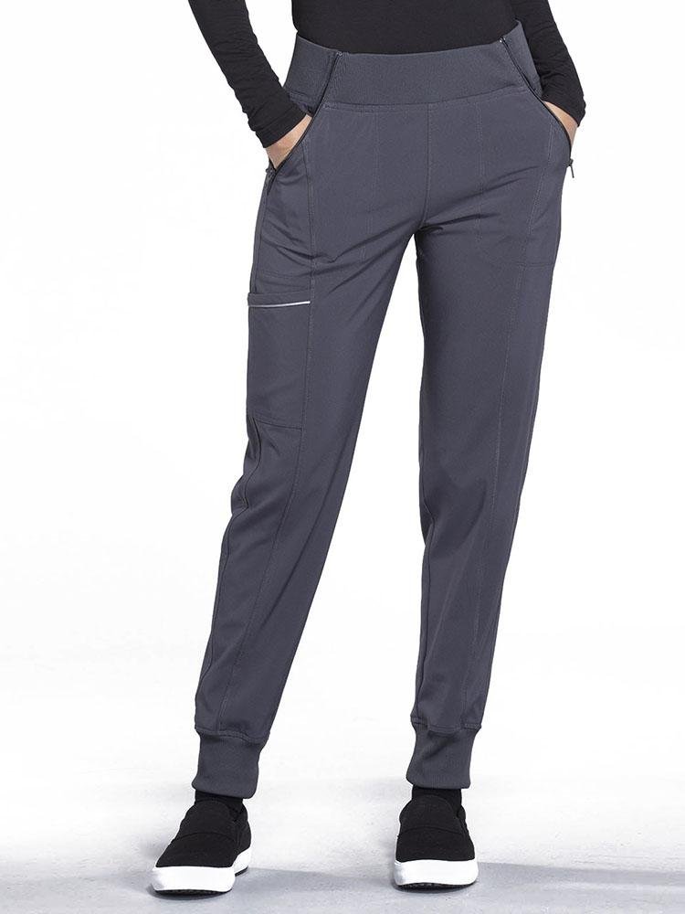 Infinity Women's Mid Rise Tapered Jogger Scrub Pant | Pewter