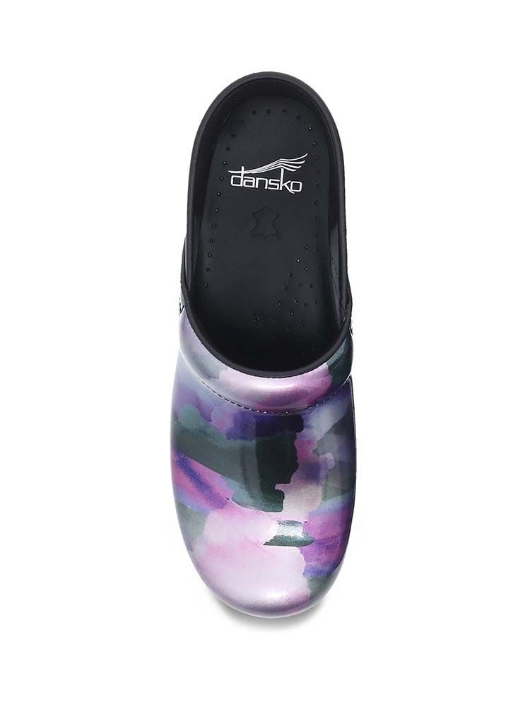 Dansko Professional Nurse Shoes in Mystic Patent have a padded instep collar
