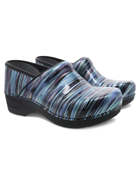 Dansko store striped clogs