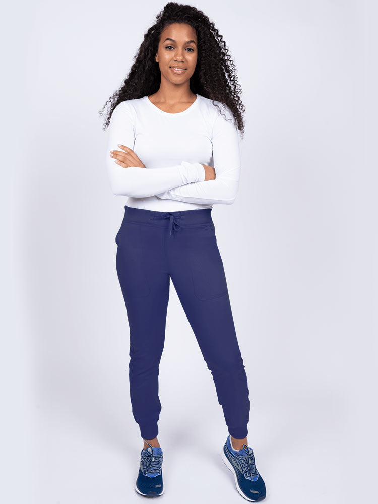 Epic by MedWorks Women's Yoga Jogger Scrub Pant | Navy - XS