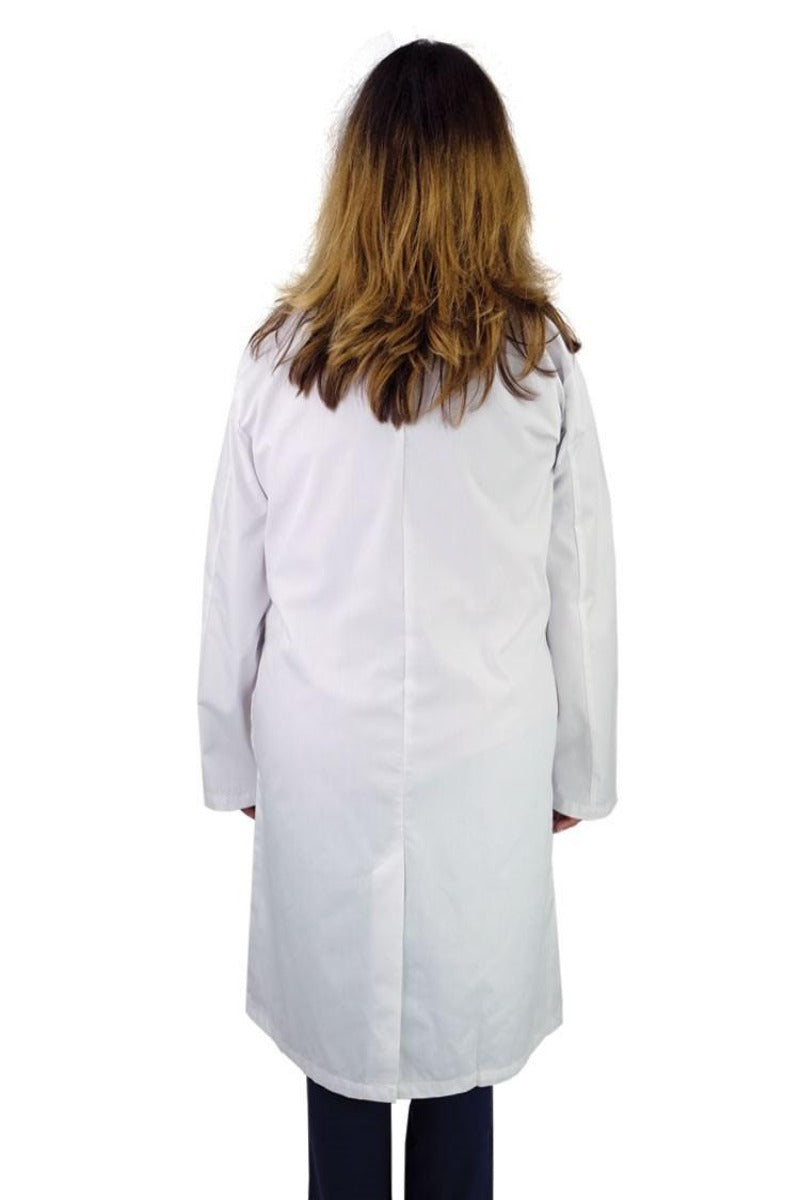 Luv Scrubs Unisex 40" No Pocket Lab Coat | White - Scrub Pro Uniforms