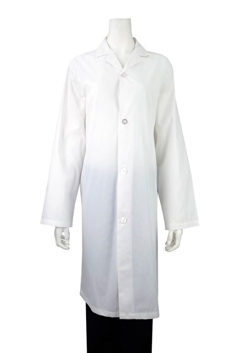 Luv Scrubs Unisex 40" No Pocket Lab Coat | White - Scrub Pro Uniforms