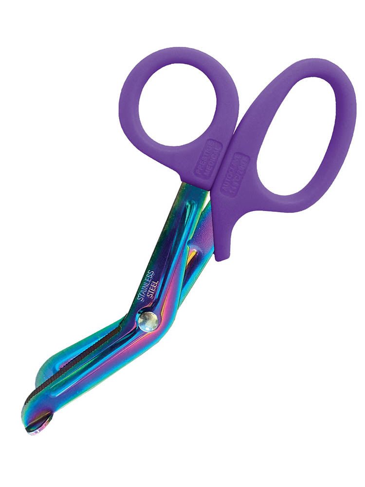 Prestige Medical 5.5" Nurse Utility Scissors in "Rainbow Purple".