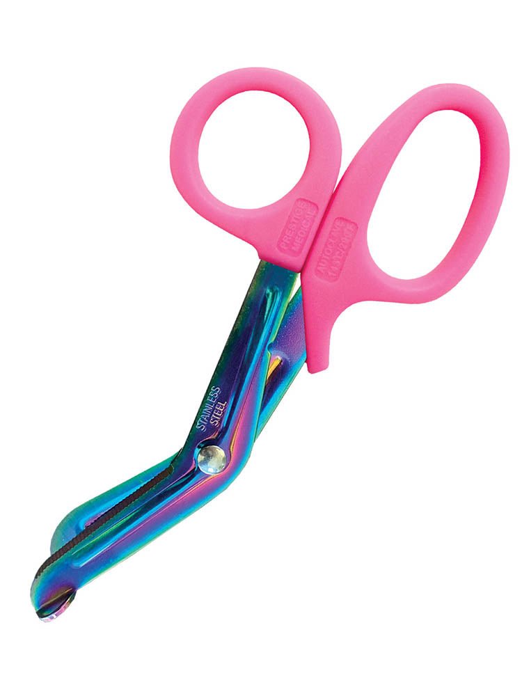 Prestige Medical 5.5" Nurse Utility Scissors in "Rainbow Hot Pink".