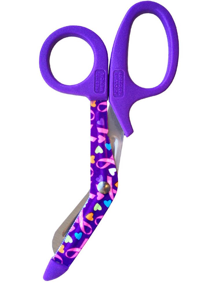 Prestige Medical 5.5" Stylemate Utility Scissors in "Love & Believe" print.