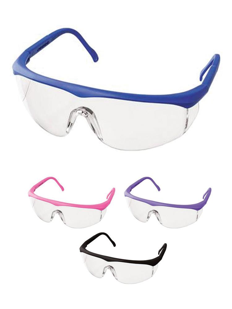 Prestige Medical Colored Full-Frame Adjustable Eyewear come in 4 colors black, pink, purple & royal