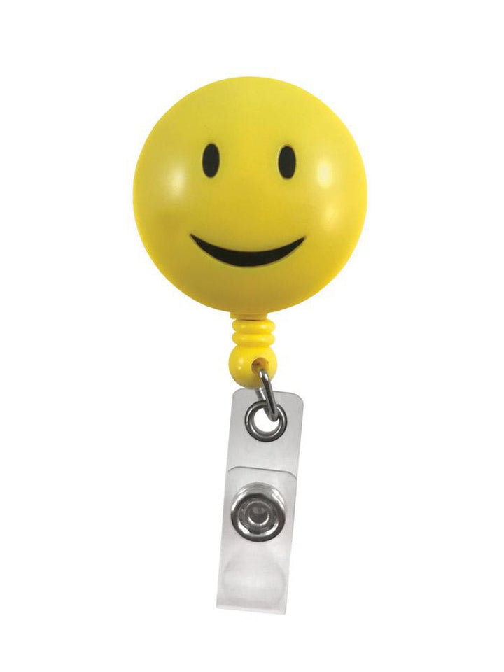 Prestige Medical Deluxe Retractzee ID Holder in smiley face