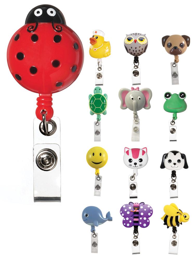 Prestige Medical Deluxe Retractzee ID Holder available in 12 cute animals