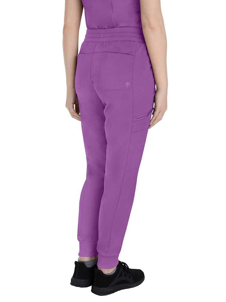 Purple Label by Healing Hands Women's Toby Jogger in Crush Berry has two back pockets