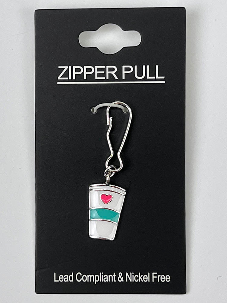 Stethoscope Zipper Pull from 2Hope in "Coffee" featuring a lead compliant & nickel free construction.