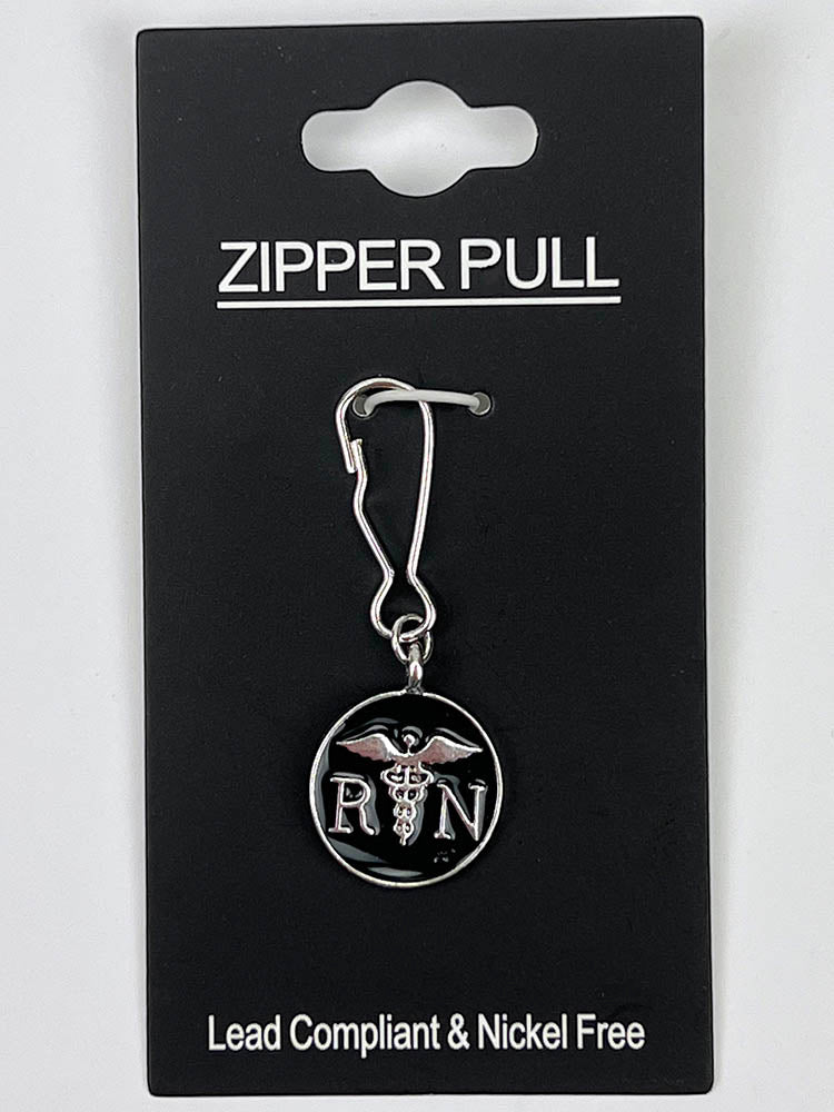Stethoscope Zipper Pull from 2Hope in "RN" featuring a lead compliant & nickel free construction.