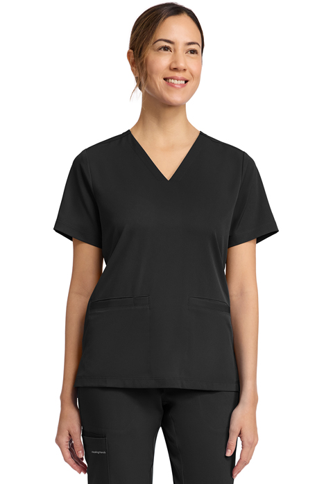 Women  Top  HH653  Womens 3-Pocket V-Neck Top